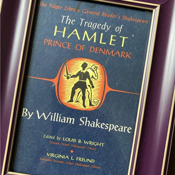Hamlet Framed Vintage 1958 Book Cover Art - The Tragedy of Hamlet - Picture 5 of 11